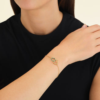 Bracelet Anneaux Émeraude leftcolumn