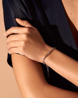 Bracelet À Maillons Argent leftcolumn