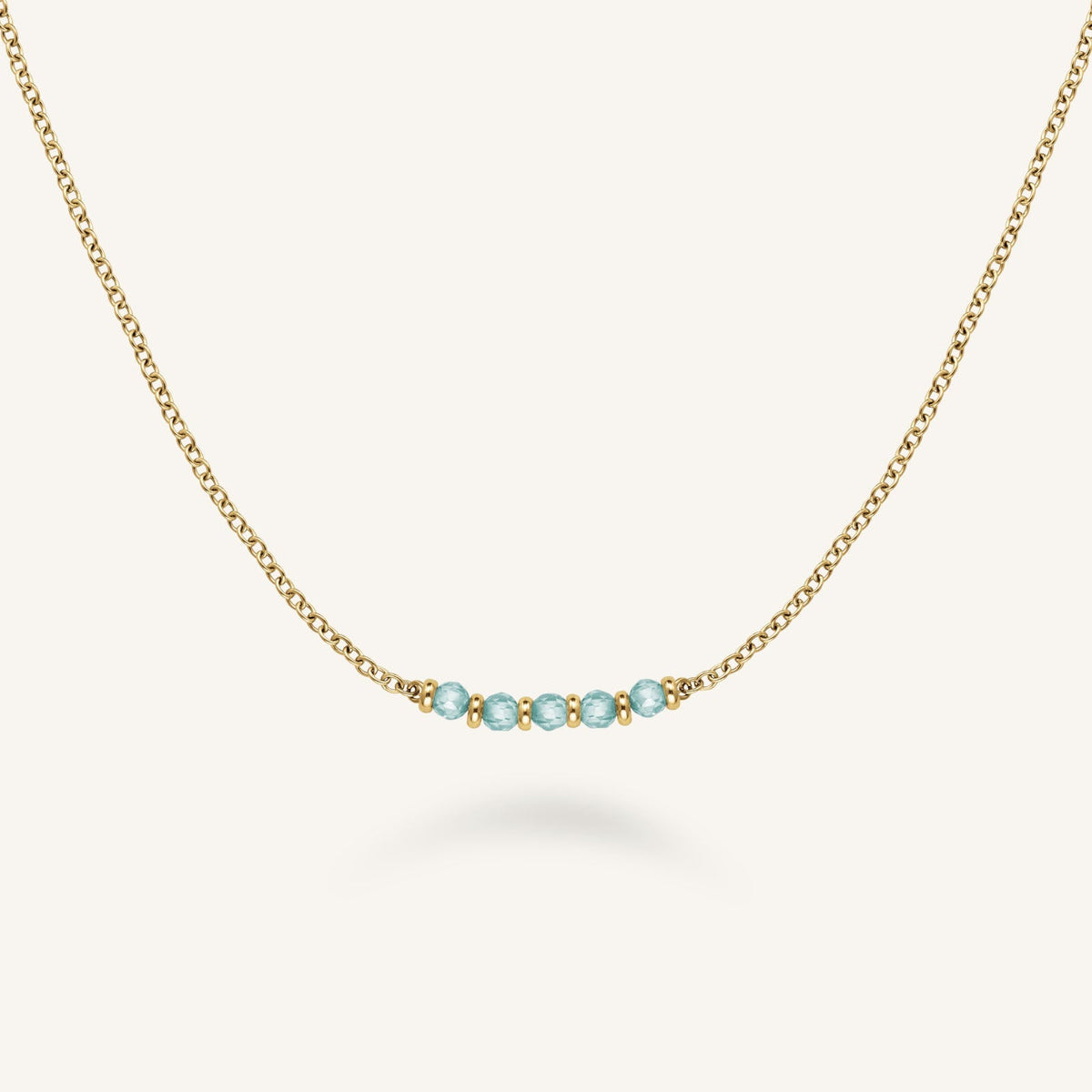 Collier 5 pierres bleu leftcolumn