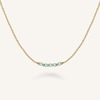 Collier 5 pierres bleu leftcolumn