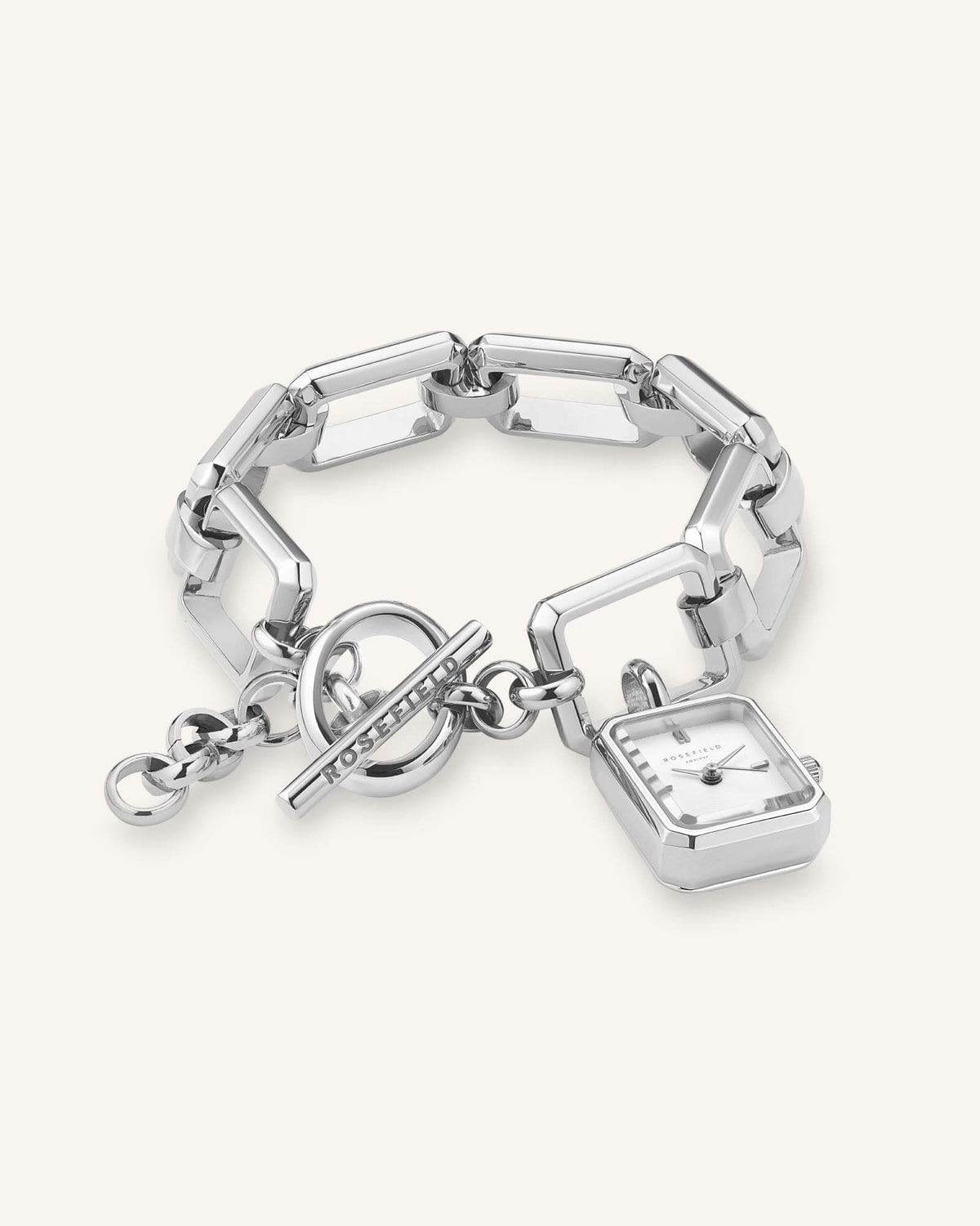 Octagon Charm Chain Argent leftcolumn