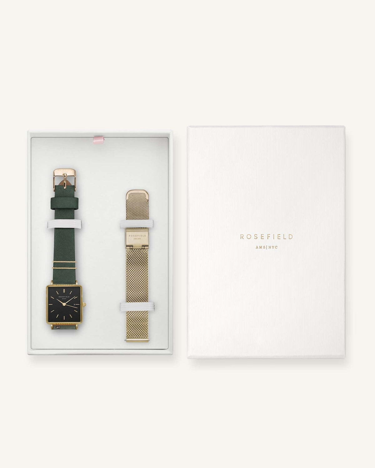 Coffret Cadeau Boxy Noir Vert Forêt + Bracelet leftcolumn