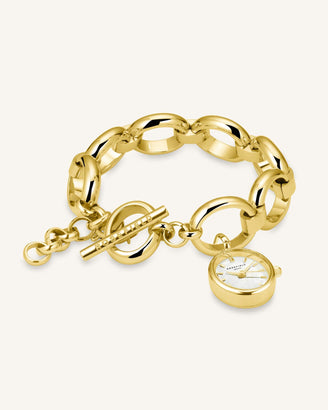 Oval Charm Chain Or leftcolumn