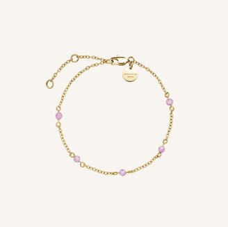 Bracelet en pierre rose leftcolumn