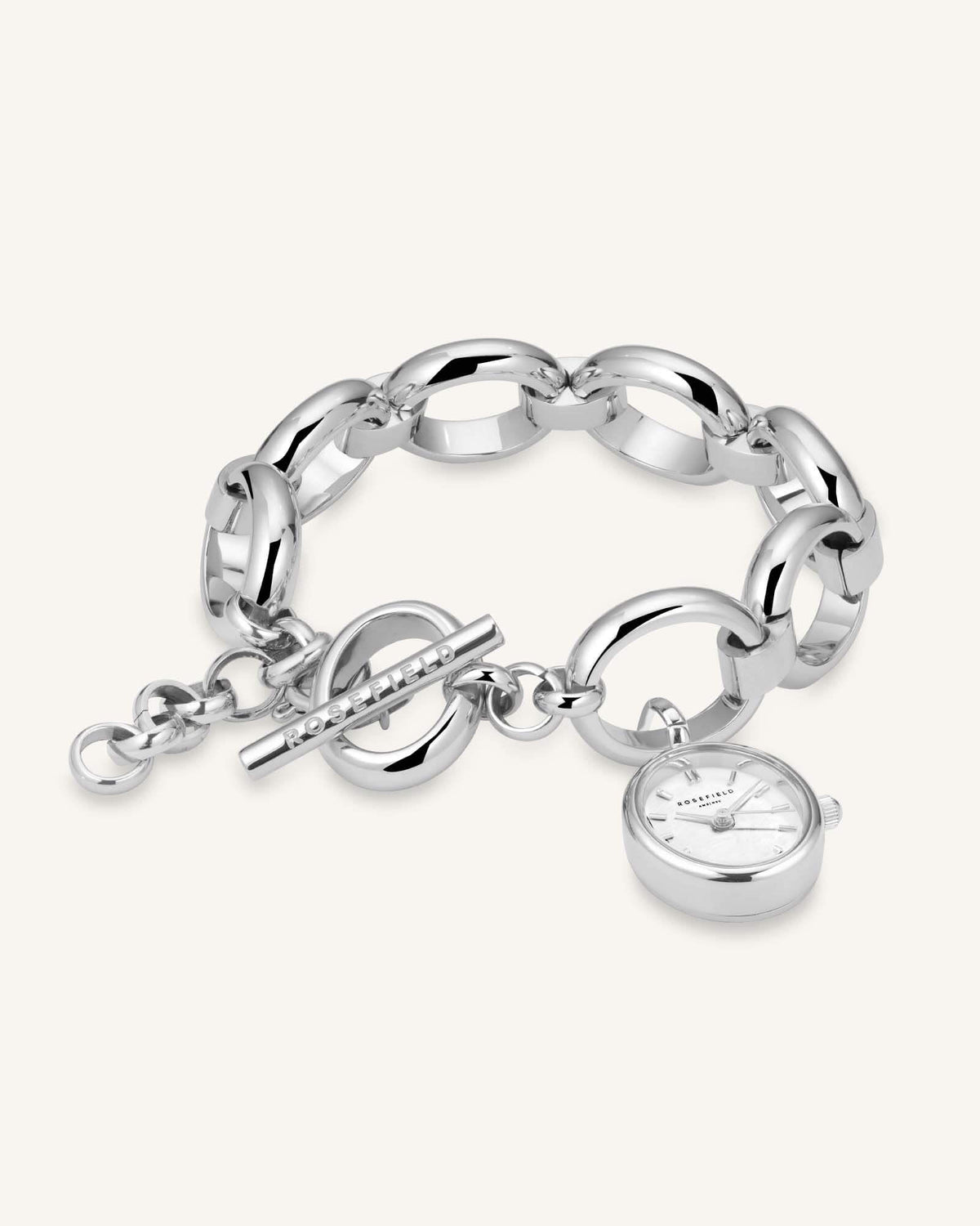 Oval Charm Chain Argent leftcolumn