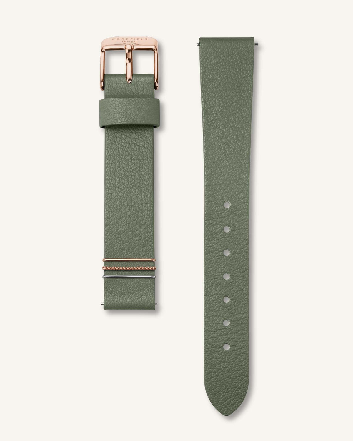 Bracelet Vert Olive Or Rose leftcolumn