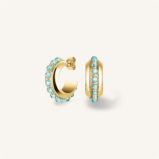 Créoles en Perles Bleues leftcolumn