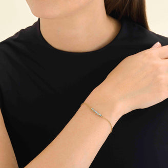 Bracelet de 5 pierres bleues leftcolumn