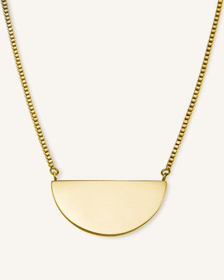 Collier Demi-Lune Avec Initiale JRINMG-J109,leftcolumn,