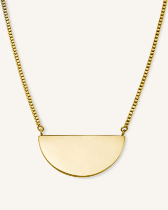 Collier Demi-Lune Avec Initiale JRINMG-J109,leftcolumn,
