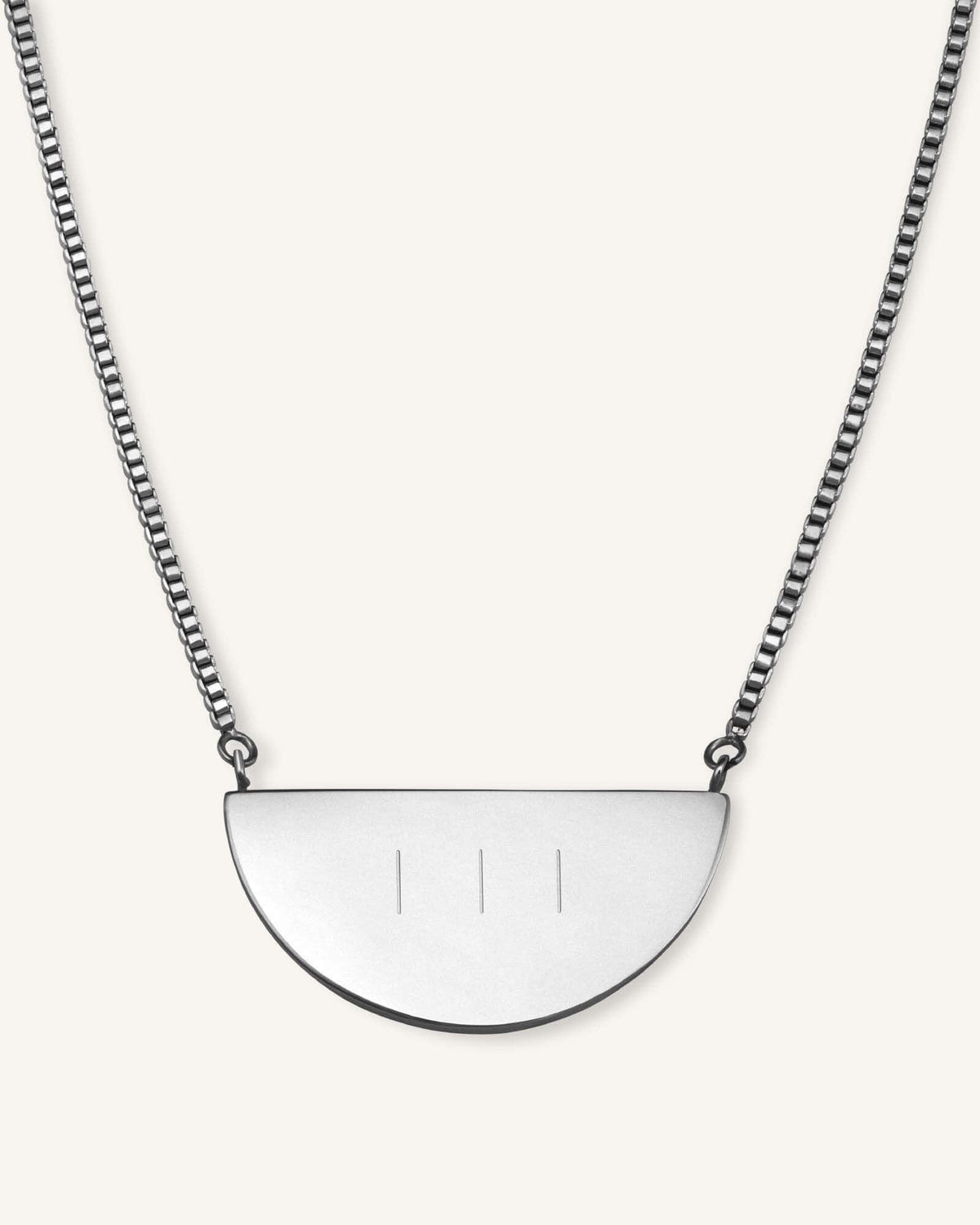 Collier Demi-Lune Avec Initiale JRINMS-J108,leftcolumn