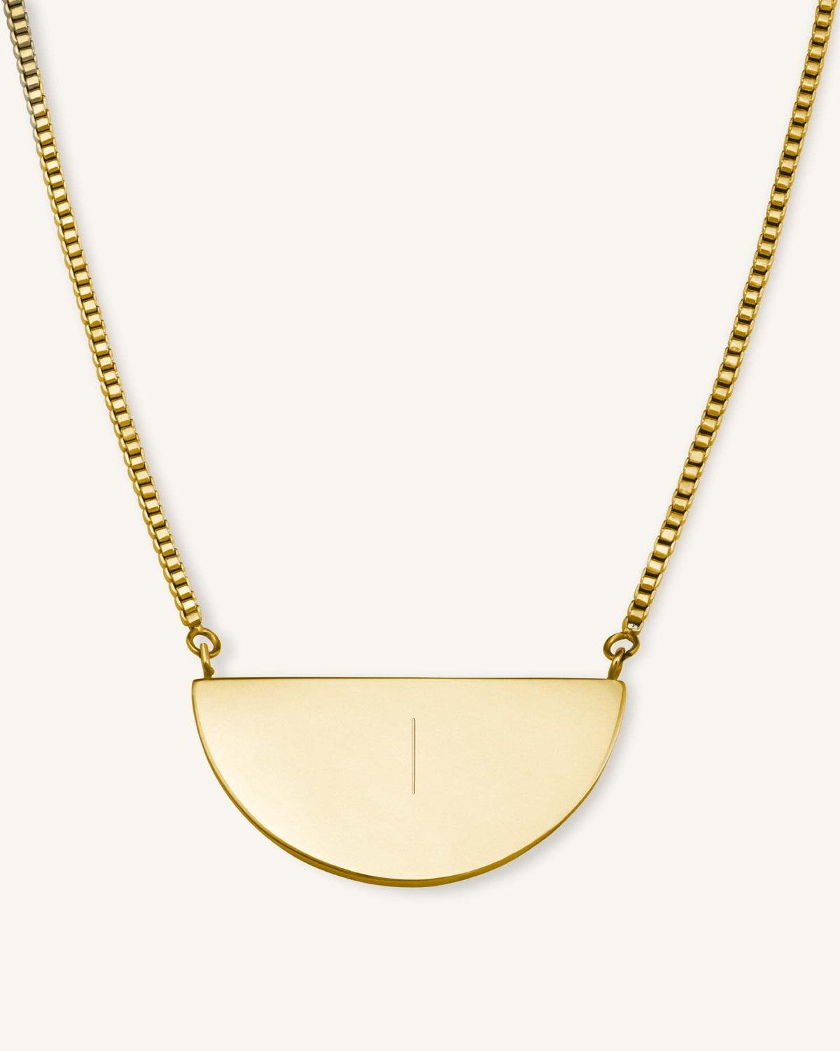 Collier Demi-Lune Avec Initiale JRINMR-J110,leftcolumn