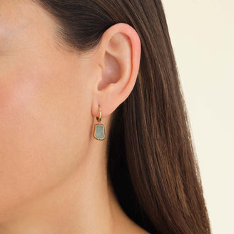 Boucles Pierre Précieuse Forme Organique JEOGS-J661,leftcolumn