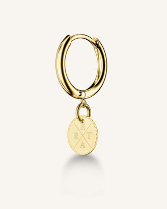 Boucle D'Oreille Médaillon JCHG-J277,leftcolumn