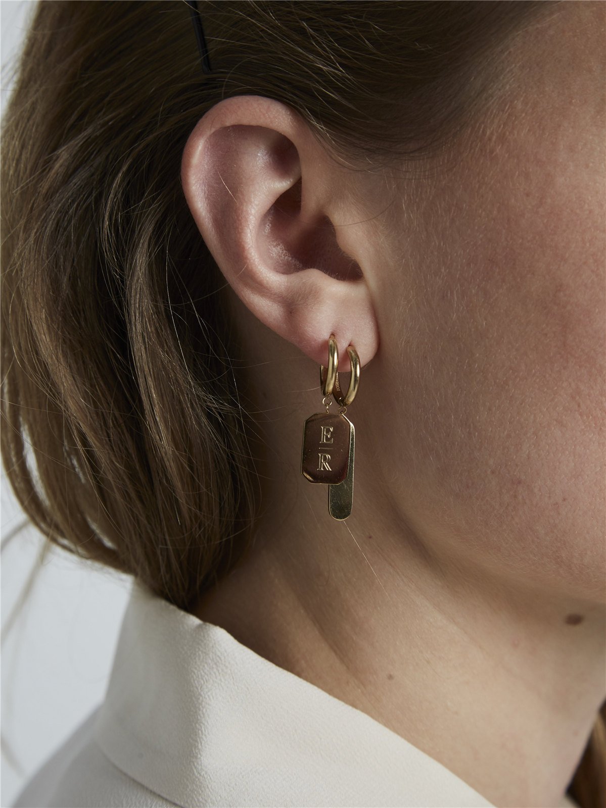Boucle d'oreille Octogone JRIHOG-J103,leftcolumn
