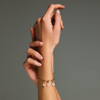 Bracelet Ovale 5 Pendants JBOLG-J540,leftcolumn