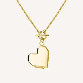 Collier Médaillon Cœur JNHLG-J693,leftcolumn
