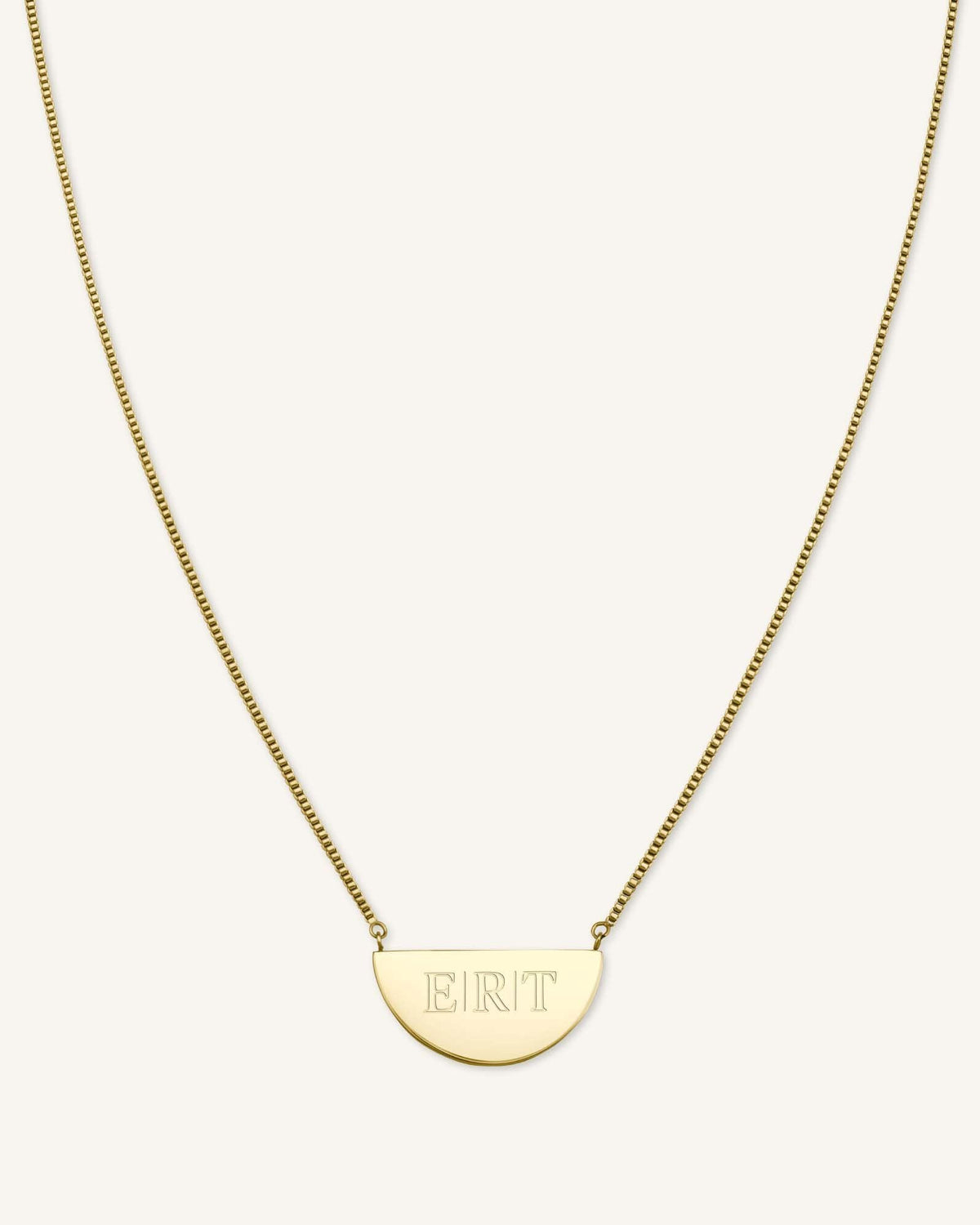 Collier Demi-Lune Avec Initiale JRINMG-J109,leftcolumn,