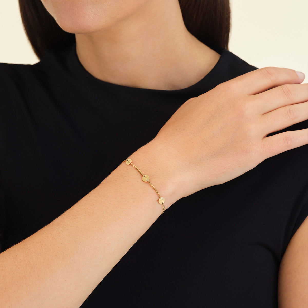 Bracelet 3 initiales JTCBRG-J281,leftcolumn