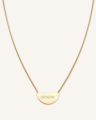 Collier Demi-Lune Avec Initiale JRINMG-J109,leftcolumn,