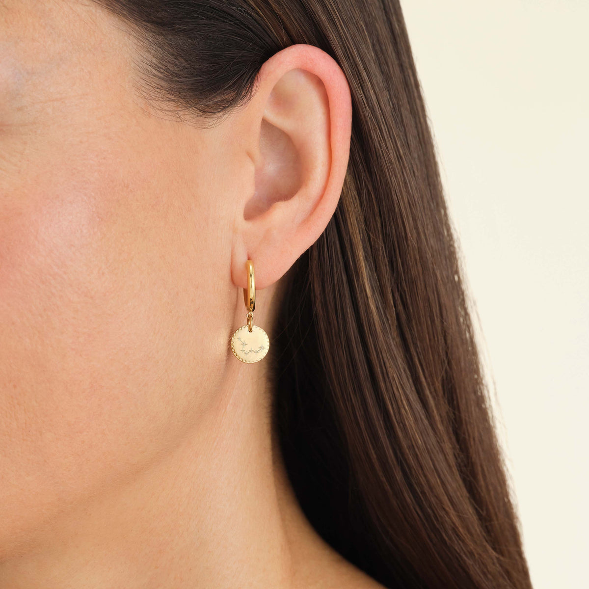 Boucle D'Oreille Médaillon JCHG-J277,leftcolumn
