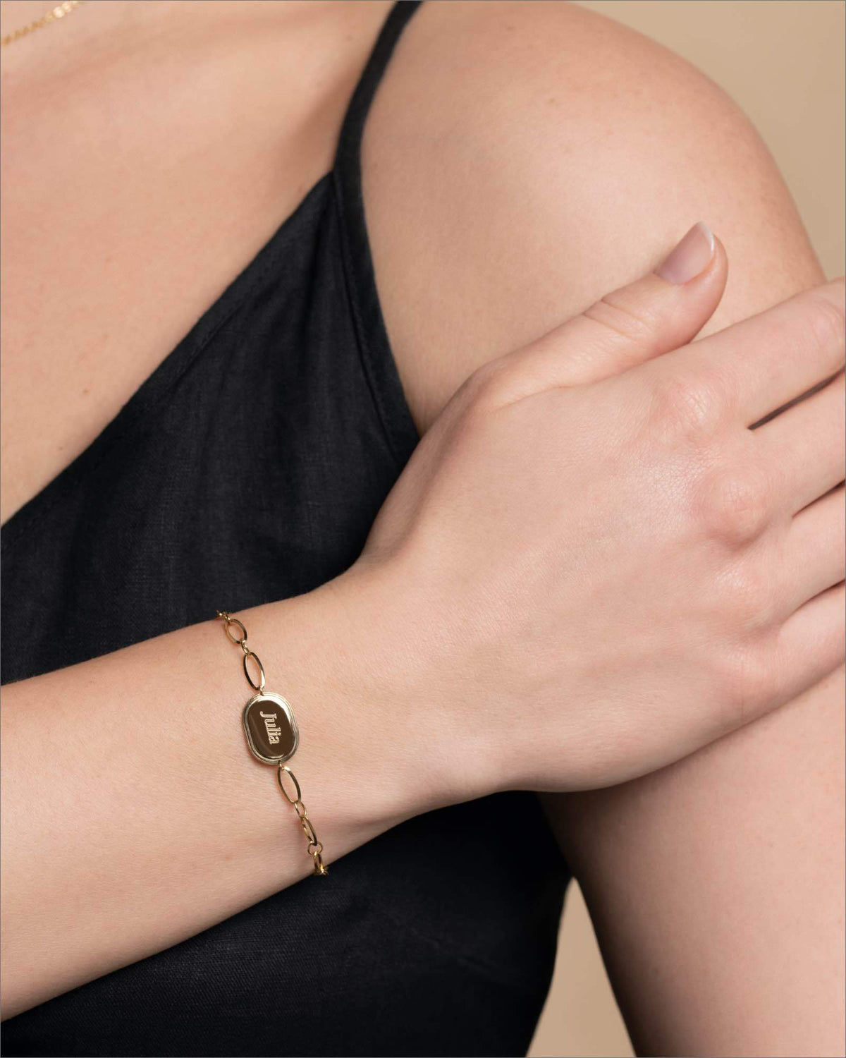 Bracelet Médaille Ovale JBOIG-J487,leftcolumn,