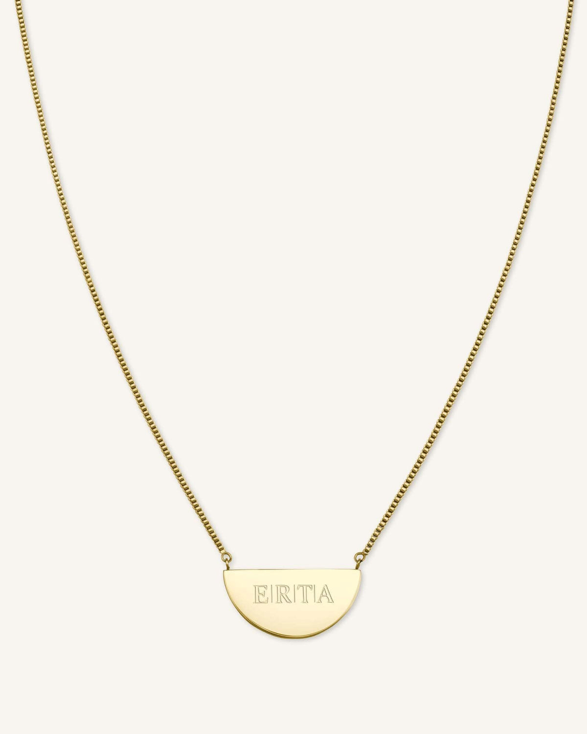 Collier Demi-Lune Avec Initiale JRINMS-J108,leftcolumn