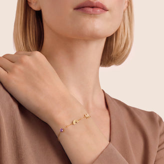 Bracelet 3 Charms B-Gold-3,leftcolumn