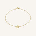 Bracelet Initiale Personnalisable A-Z - Acier Inoxydable 316L - 5 Coloris - Câble Torsadé élastique - 9