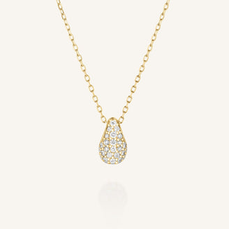 Collier Teardrop Pave leftcolumn,