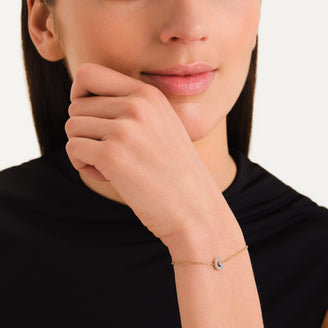 Bracelet lettre G avec cristaux leftcolumn