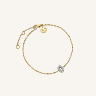 Bracelet lettre O avec cristaux leftcolumn