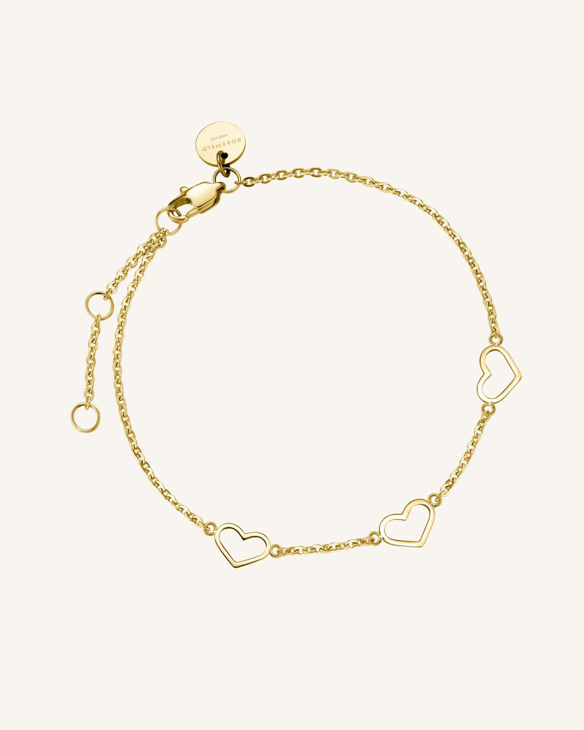 Bracelet 3 Cœurs Or Bracelet 3 Cœurs Or