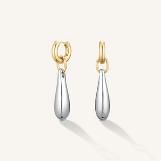 Créoles gouttes bicolores leftcolumn,