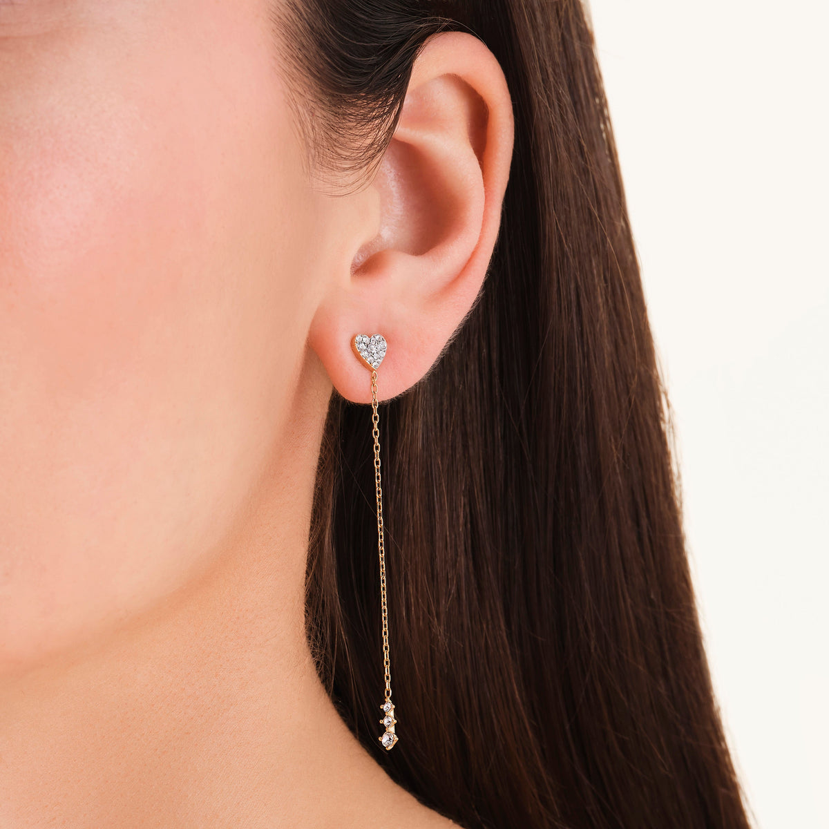 Boucles d’Oreilles Cœur Longues leftcolumn,JEHLG-J1277