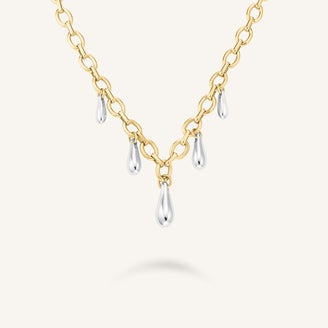 Collier pendentifs gouttes leftcolumn,