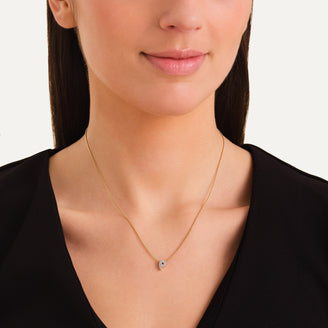 Collier lettre P avec cristaux leftcolumn
