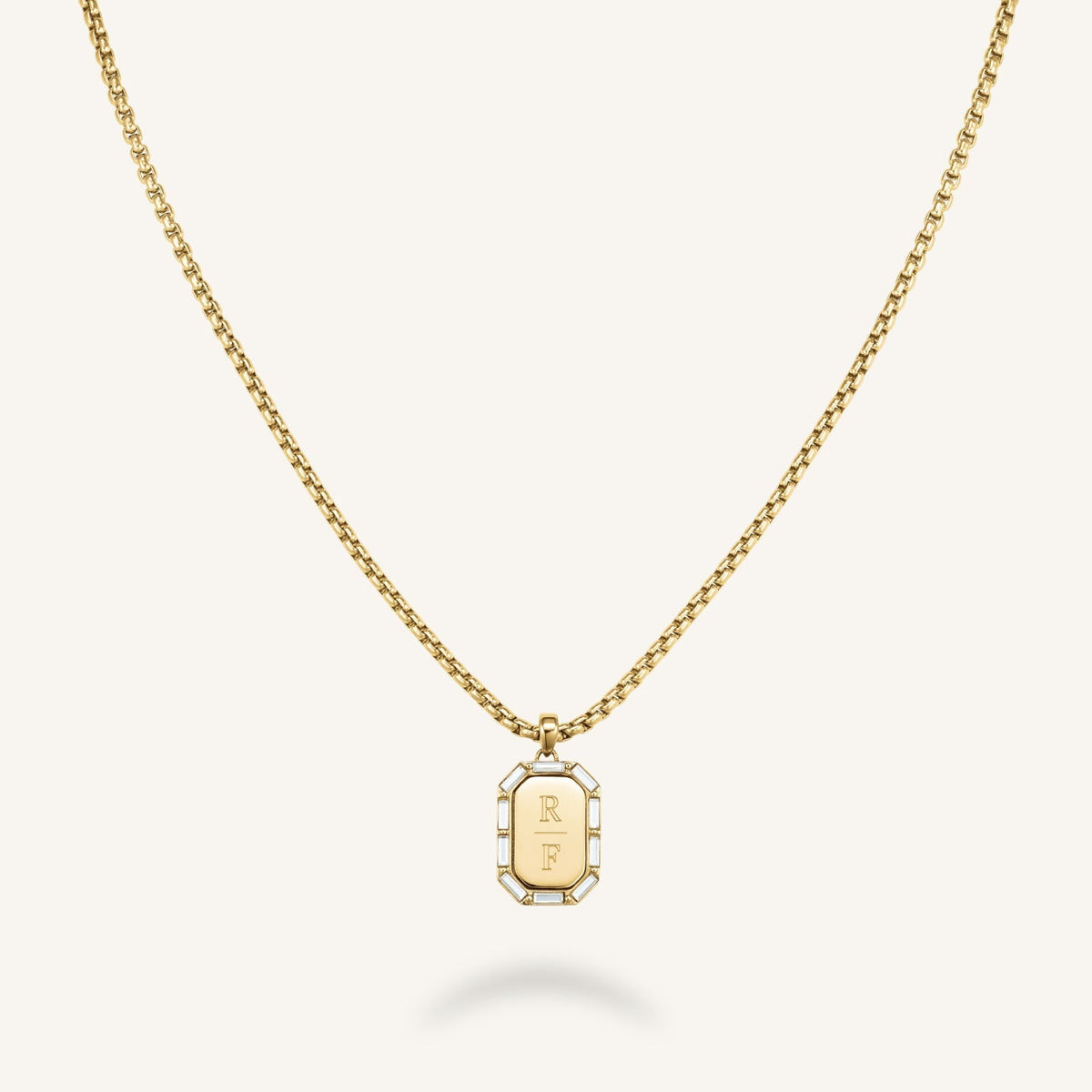 Collier Octogone Et Baguette JNOBG-J1147,leftcolumn