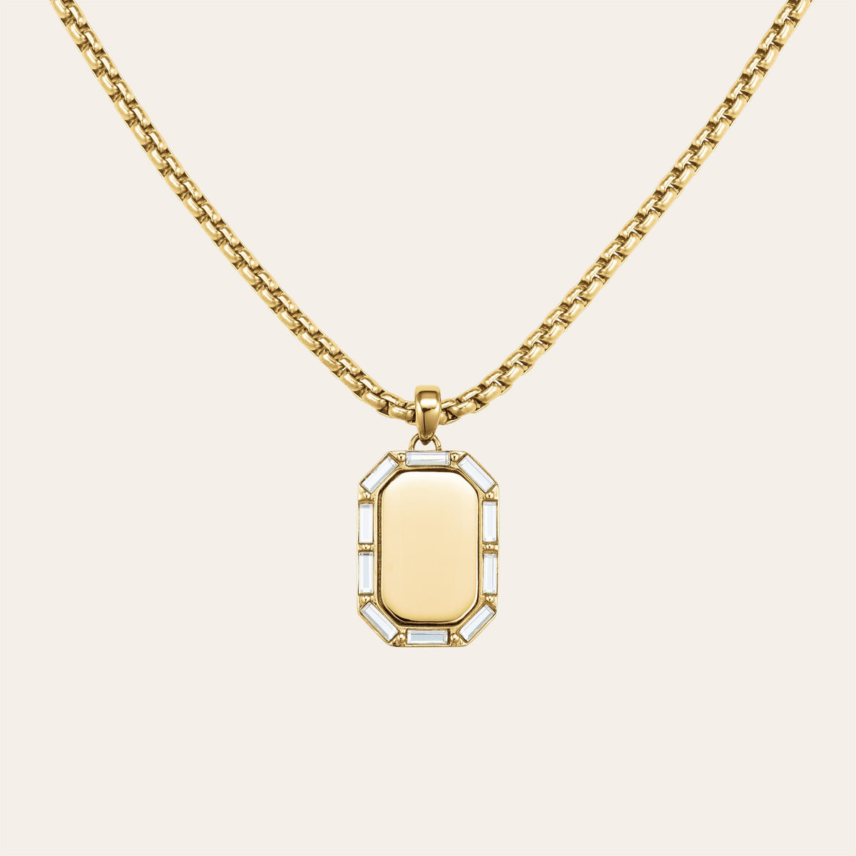 Collier Octogone Et Baguette JNOBG-J1147,leftcolumn