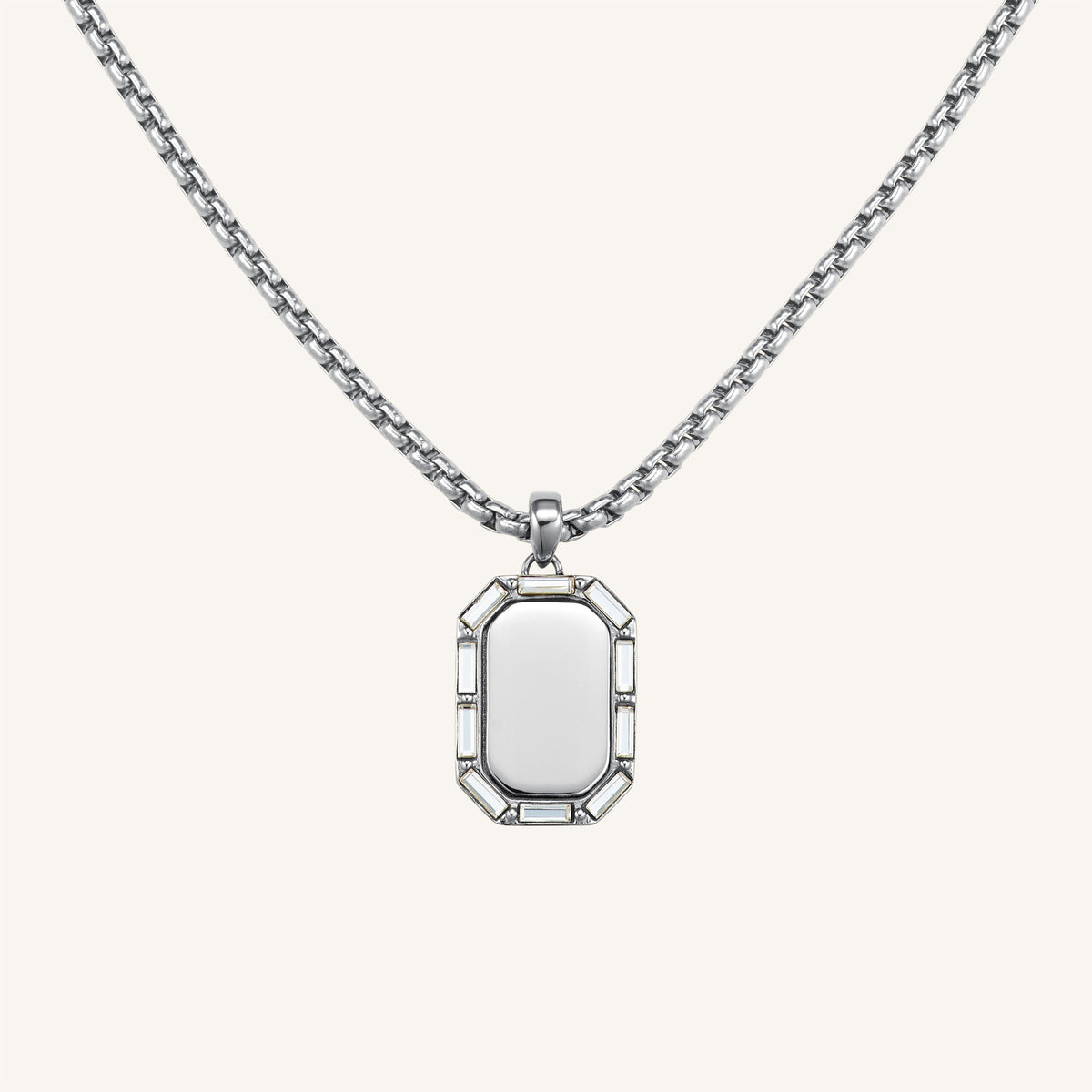 Collier Octogone Et Baguette JNOBG-J1147,leftcolumn