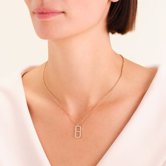 Pendentif fin octogonal leftcolumn,