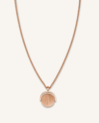 Necklace Twisting Sunray Coin Pendant leftcolumn,JTNCRG-J449