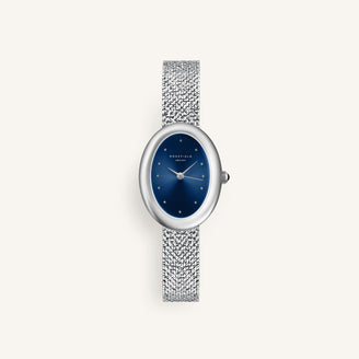 Ovale Indigo Argent - Avec gravure leftcolumn