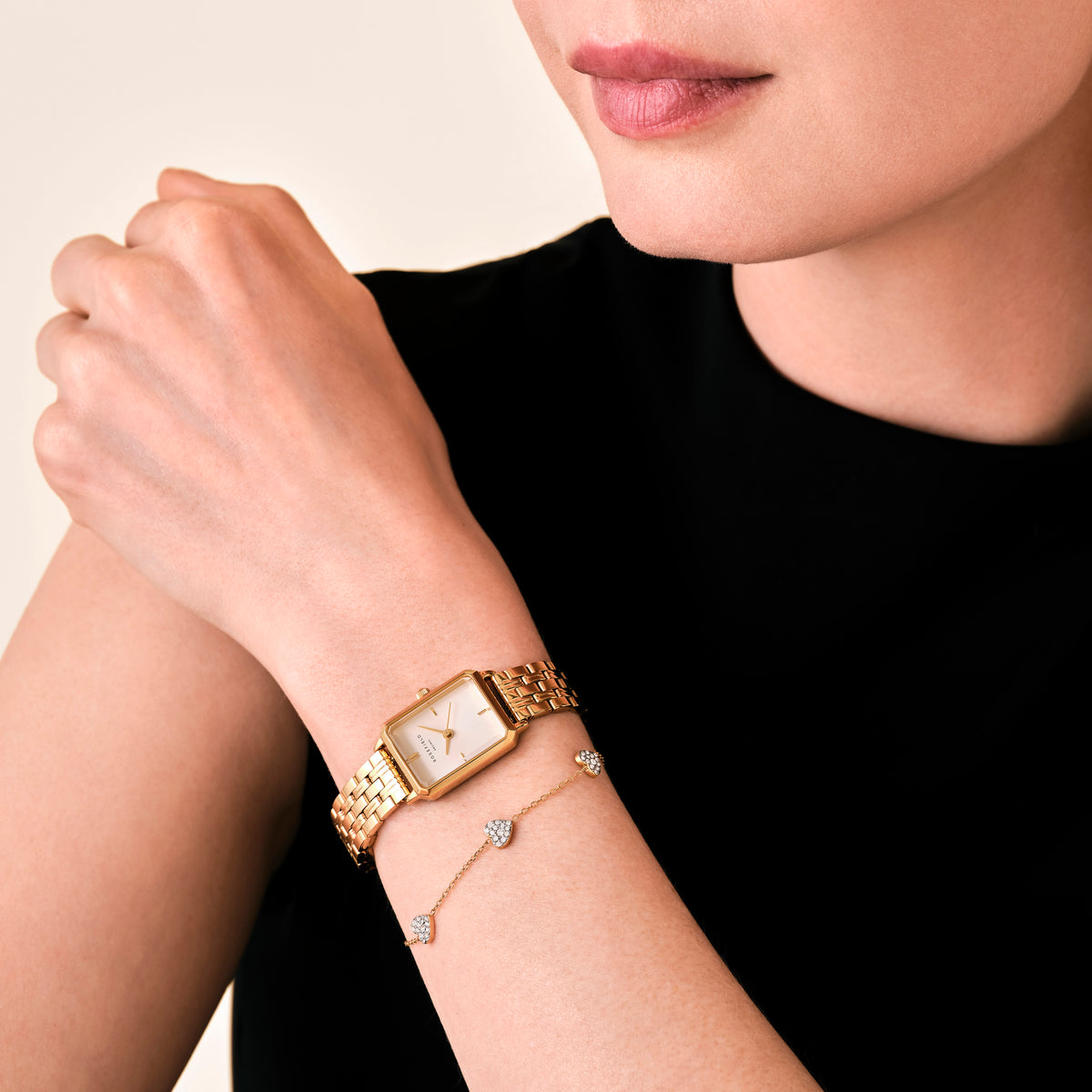 Octagon XS Or + Bracelet 3 Cœurs leftcolumn