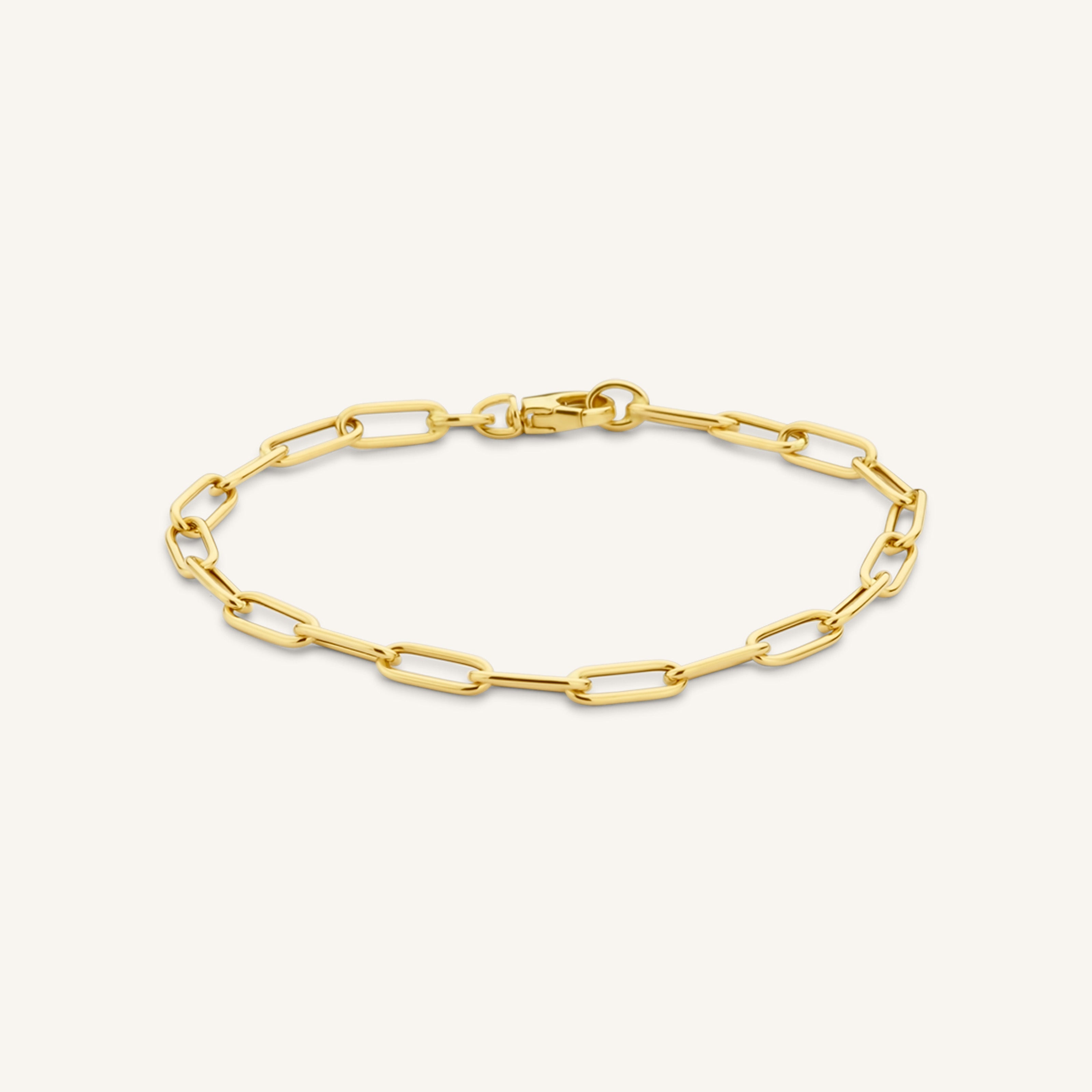 Bracelet Classique de Chaîne Trombone en Plaqué Or 18ct pour Elle - Talisa Bracelet Classique de Chaîne Trombone en Plaqué Or 18ct pour Elle - Talisa